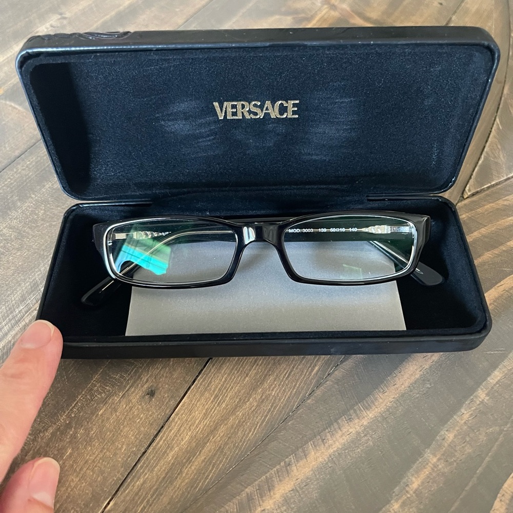 Versace Reading Glasses in Black